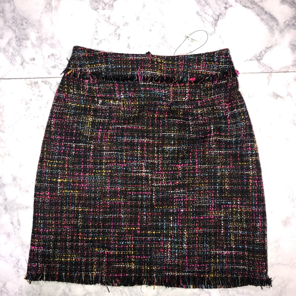 NWT H&M TEXTURED WEAVED SKIRT MULTICOLORED - Picture 3 of 6